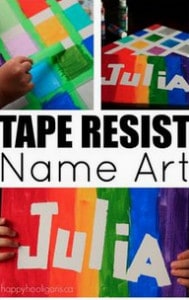 Tape color arts and crafts ideas for kids