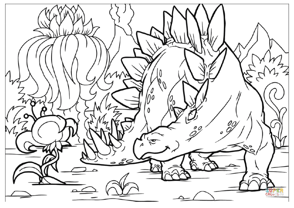 Stegosaurus coloring page | Free Printable Coloring Pages | Keep ...