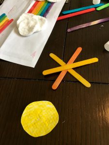 sun popsicle craft