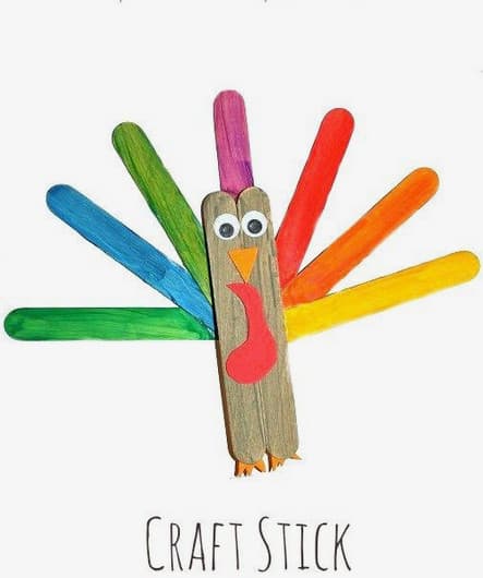 craft stick turkey