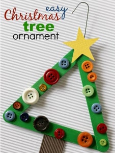 Christmas Tree popsicle stick craft