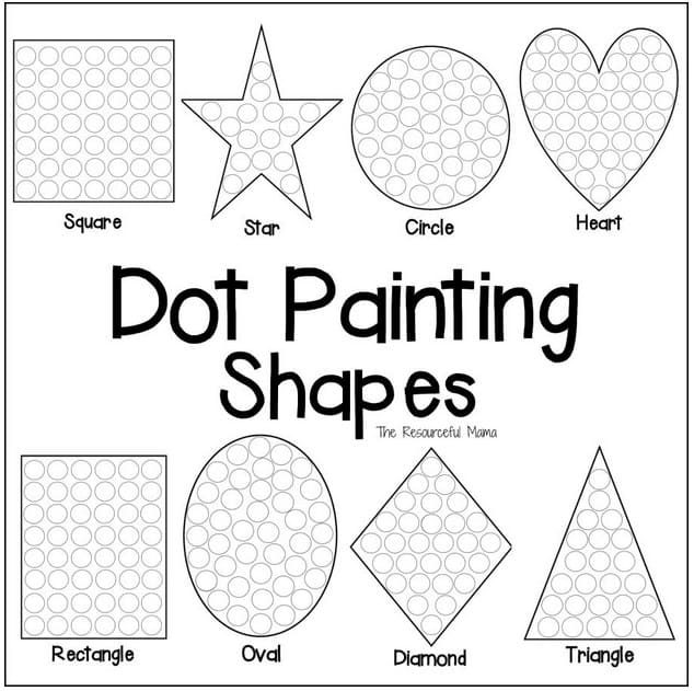 Our Favorite Free Dot Marker Printables and Dot Art Ideas