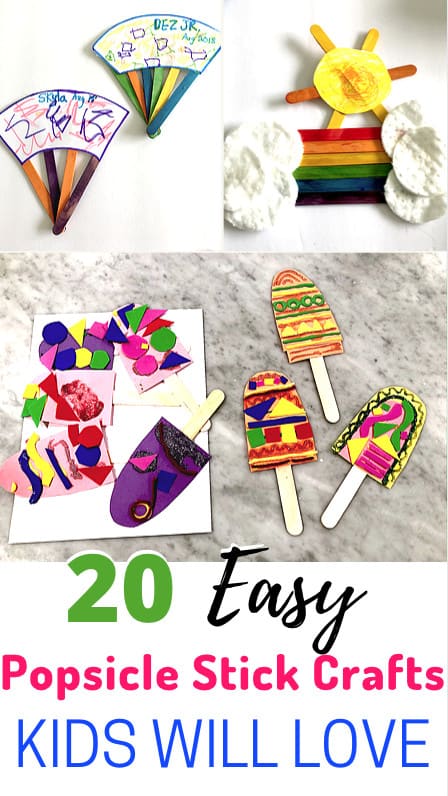 easy crafts for kids with popsicle sticks