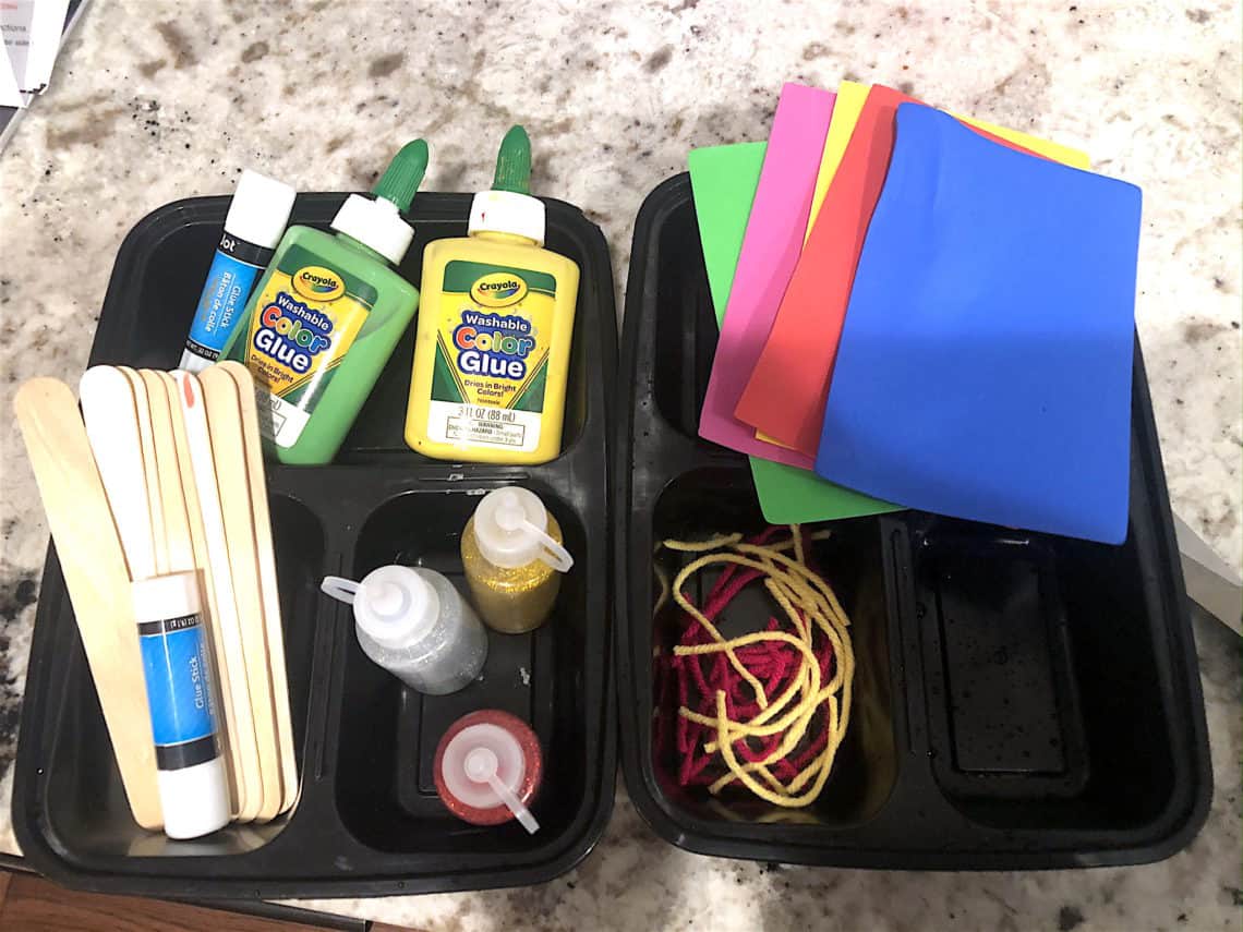 popsicle craft tray | Keep Toddlers Busy