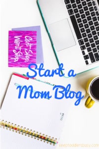 start a mom blog