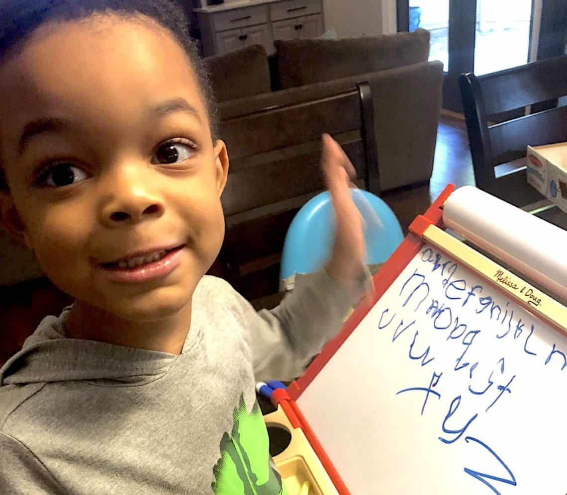 Magnetic Desktop Easel - Sturdy Whiteboard for Special Needs