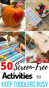 Keep Toddlers Busy with 50+ Amazing Ideas That Don't Include Staring at Screens. These kids activity Ideas are Also Easy And Won't Break The Bank. Check Them Out!