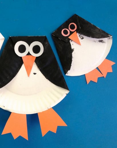 paper plate penguin