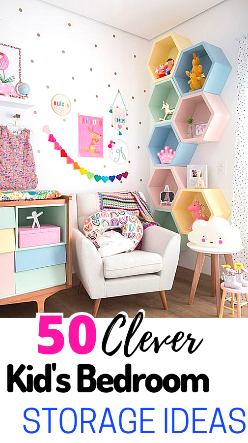 Kid's Bedroom Storage Ideas Are A Must See! Clever Storage and Beautiful Designs Create the Perfect Bedroom For Boys and Girls