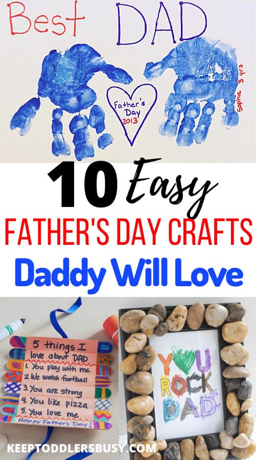 Easy fathers Day Crafts are the Holy Grail of Fathers Day With Young kids! It is perfect for fathers day gifts ideas from kids. These easy crafts for kids will be a treat