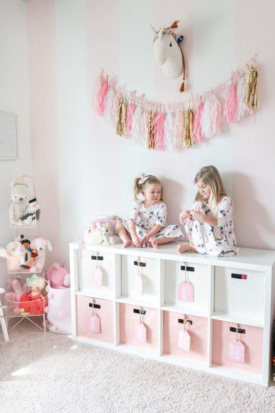 50 Clever Kids Bedroom Storage Ideas, Storage For Girls Room