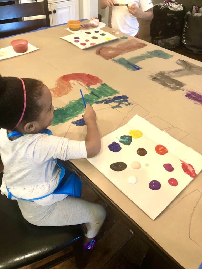 This Giant Name Preschool Activity Will Be An Absolutely Hit As A Fun Preschool Or Toddler Activity! Check Out The Fun And Then Set Up Your Tot's Paint Activity