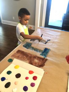 This Giant Name Preschool Activity Will Be An Absolutely Hit As A Fun Preschool Or Toddler Activity! Check Out The Fun And Then Set Up Your Tot's Paint Activity