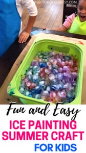 Check Out These Awesome List Of Summer Craft Activities For Kids From The Top Activity Mom Bloggers! Check Out The Fun And Then Set Up Your Toddler's Paint Activity with an awesome toddler craft