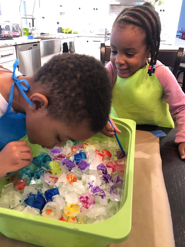 Check Out These Awesome List Of Summer Craft Activities For Kids From The Top Activity Mom Bloggers! Check Out The Fun And Then Set Up Your Toddler's Paint Activity with an awesome toddler craft