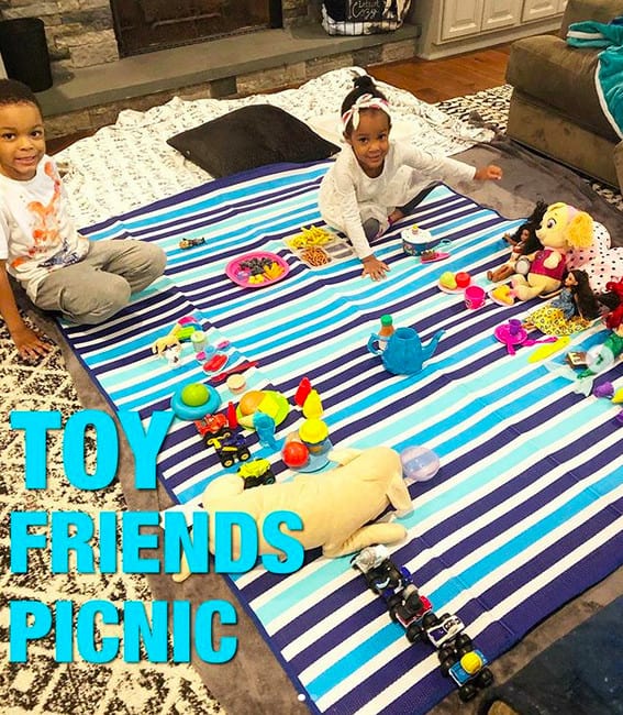 keep toddlers busy with a picnic