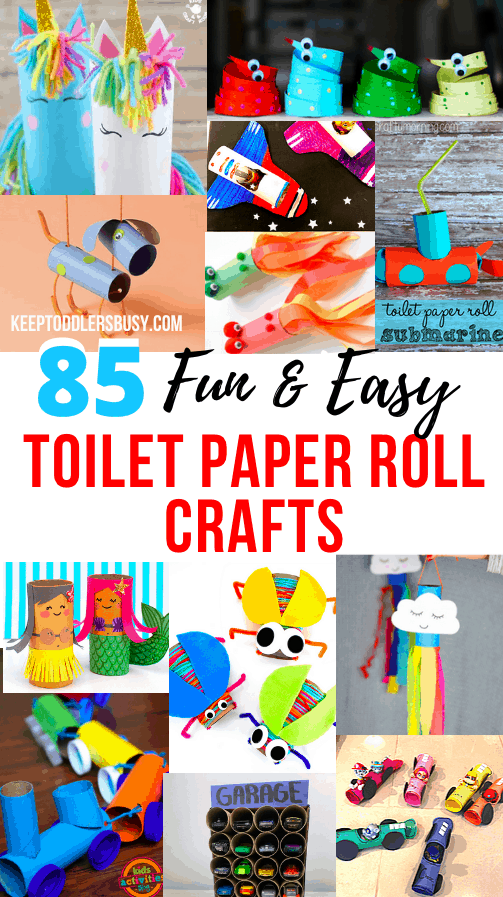 Werden Sie kreativ mit dieser erstaunlichen Zusammenstellung von einfachen Toilettenpapierrollen-Basteleien für Kinder, die auf jeden Fall ein Hit sein werden! Kid's Activity Moms Share Toilet Paper Roll Crafts For Toddlers and Preschoolers's Activity Moms Share Toilet Paper Roll Crafts For Toddlers and Preschoolers