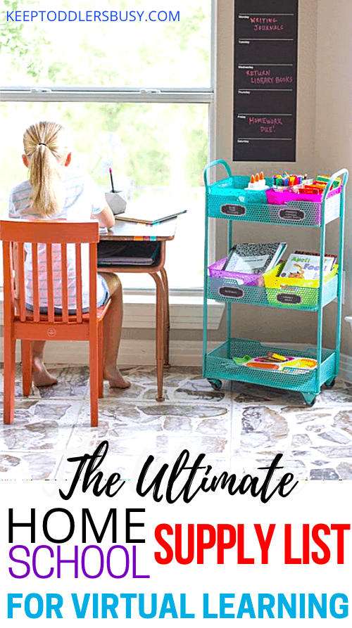 The Ultimate Homeschool Supply List for Virtual Learning