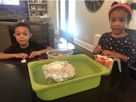 toddler science activity sink the boat