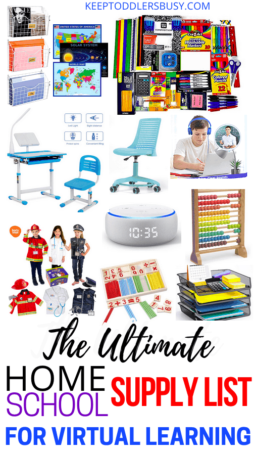 The Ultimate Homeschool Supply List For Virtual Learning   Home School Supplies 