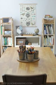 Mommy Experts Share 40 Homeschool Room Ideas That Will Turn Your Child's Space Into An Organized Learning Area For Kids In Small Spaces Too. Get Great Ideas For Home School Desks, Tables, and Storage