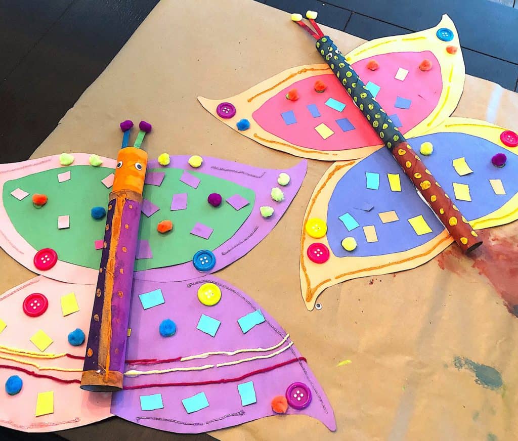 Paper Towel Roll Crafts: Giant Butterfly