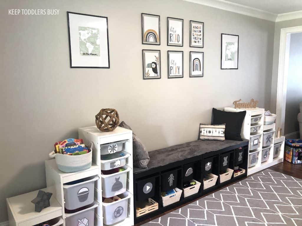 Our IKEA Playroom Storage Makeover Reveal