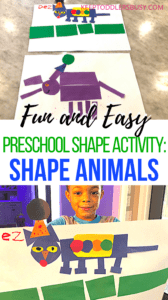 Looking For Easy Preschool Shape Activities? Well This Shape Activity for Preschoolers, Toddlers, and Kindergartners Will Be A Hit! Help Your Child Learn Shapes With This Awesome Learning Activity!