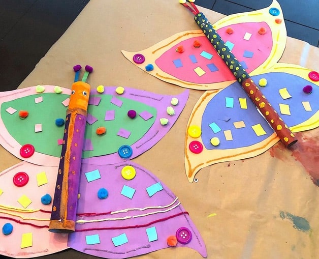 Create Cute Paper Plate Butterflies with Dot Markers - Glitter On A Dime