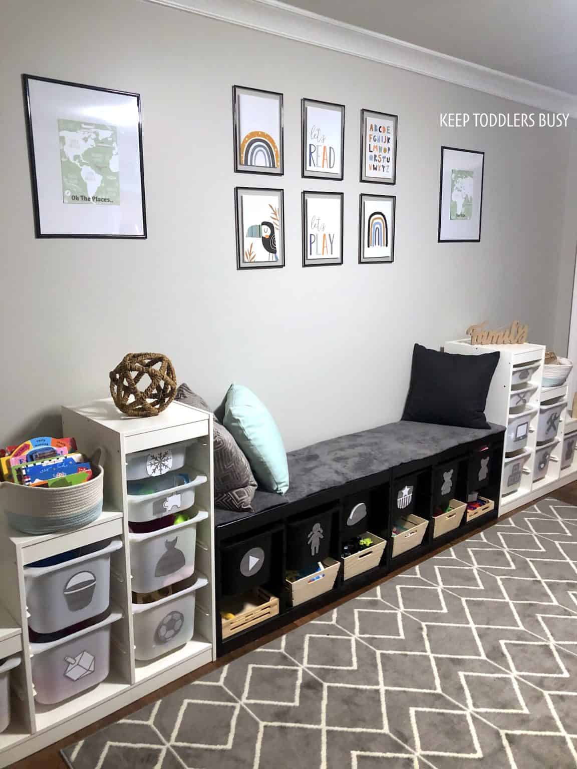 Our IKEA Playroom Storage Makeover Reveal