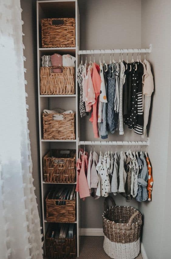 An Organized Closet for Kids is A Must to Get Your Family Life Organized. These Closet Organization Ideas Will Be A Perfect Storage Addition. Check them out! #closetorganizationideas #closetdesigns