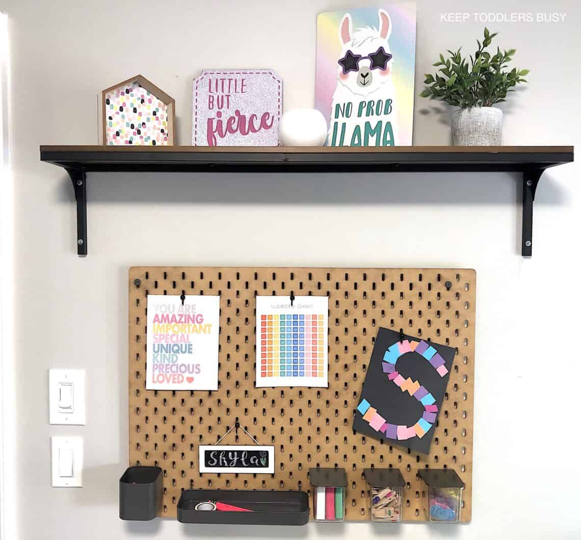 How To Make a Kid's Homework Station For Homeschool