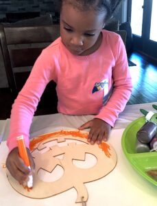 This Wood Jack-O_Lantern Halloween Craft For Kindergarten is so Simple! Halloween Crafts Are Awesome And This Activity Is One Of The Best For Creativity.