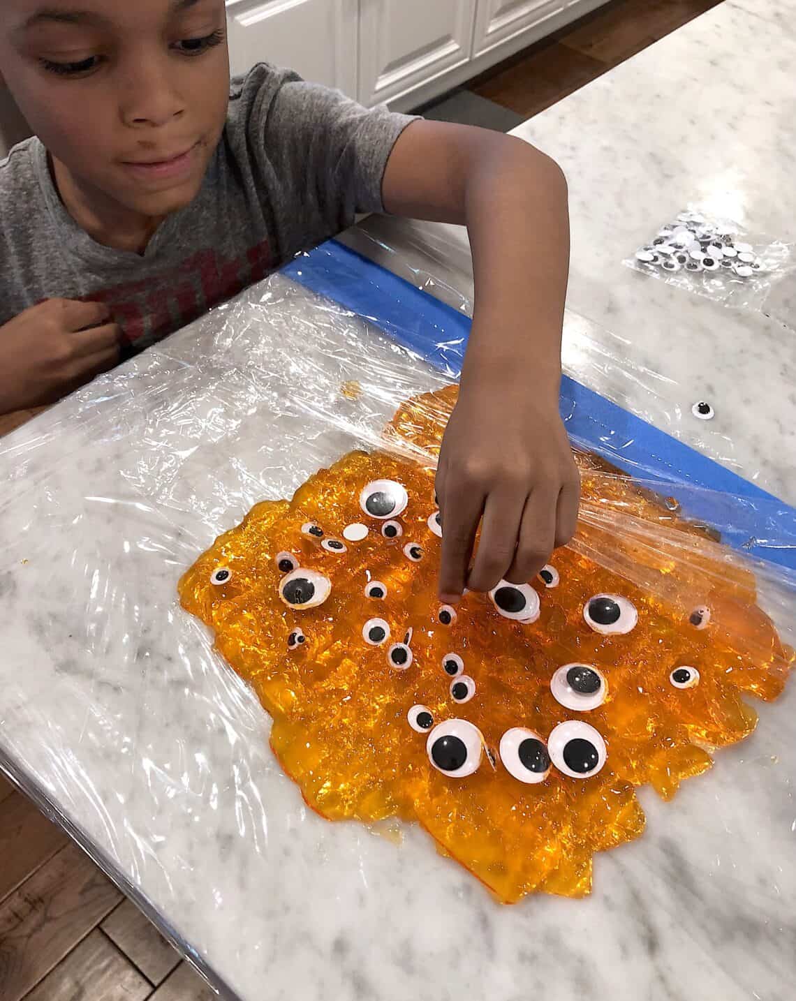 Halloween Sensory Activities: Jello Sensory Goop!