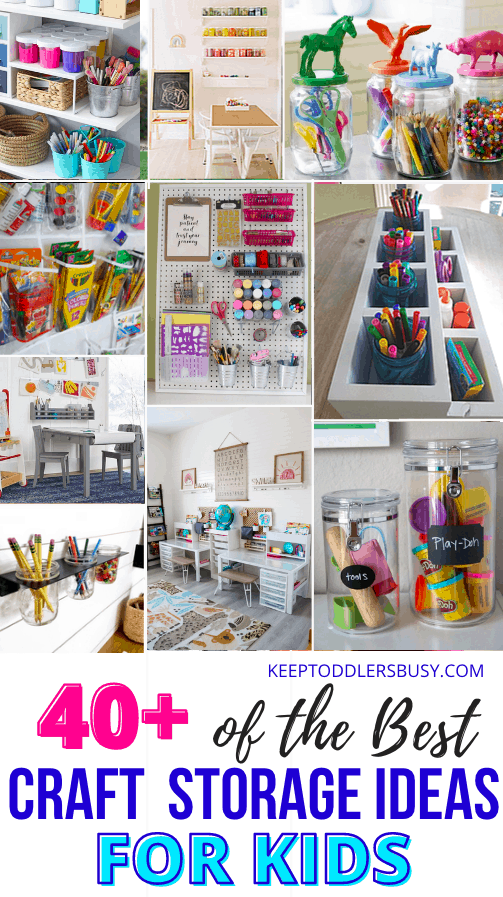 kids craft storage