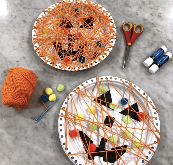 Create Some Amazing Memories This October With Super Fun Halloween Crafts For Kids! This Simple Paper Plate Craft Is Easy Enough For Young Kids To Practice Fine Motor Skills & Fun For Older Kids Too!