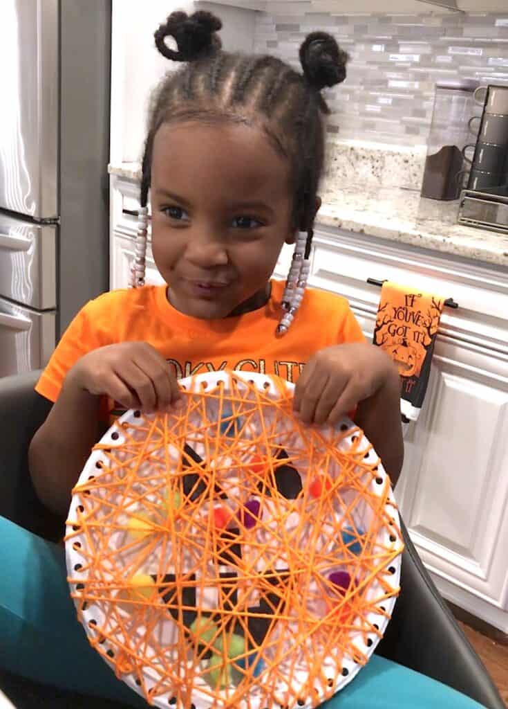 Create Some Amazing Memories This October With Super Fun Halloween Crafts For Kids! This Simple Paper Plate Craft Is Easy Enough For Young Kids To Practice Fine Motor Skills & Fun For Older Kids Too!