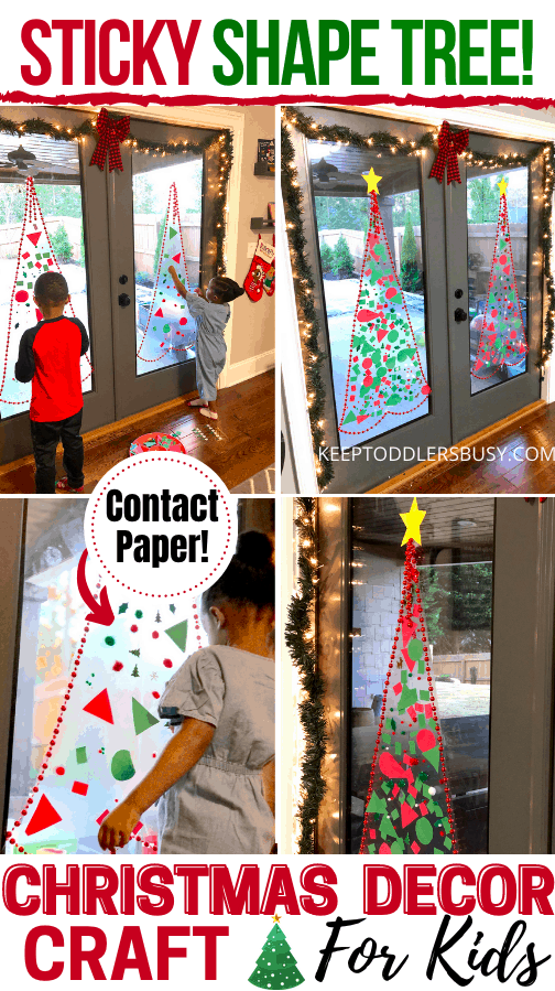 Sticky Tree: Holiday Craft for Toddlers - Toddler Approved