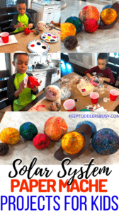 paper mache solar system projects for kids