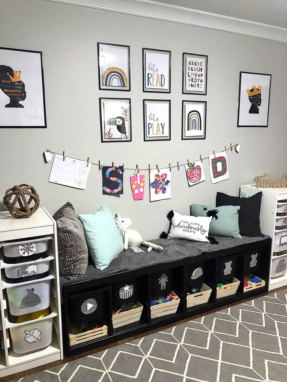 Our IKEA Playroom Storage Makeover Reveal