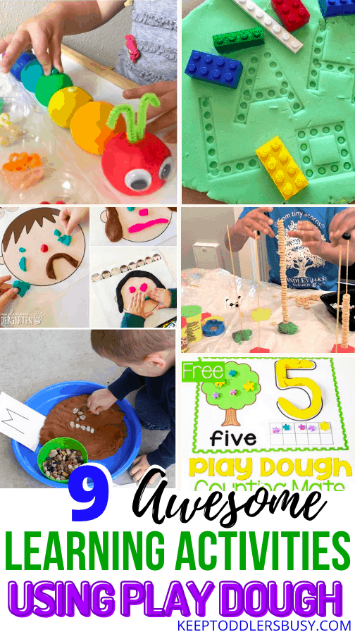 9 Easy Toddler Learning Activities Using Play Dough