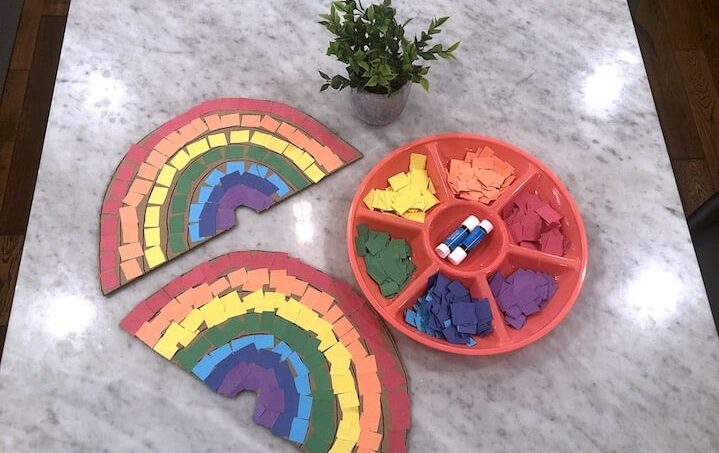 Rainbow Paper Sculpture Craft - The Imagination Tree