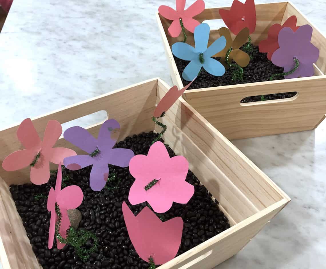 may flowers spring sensory activities