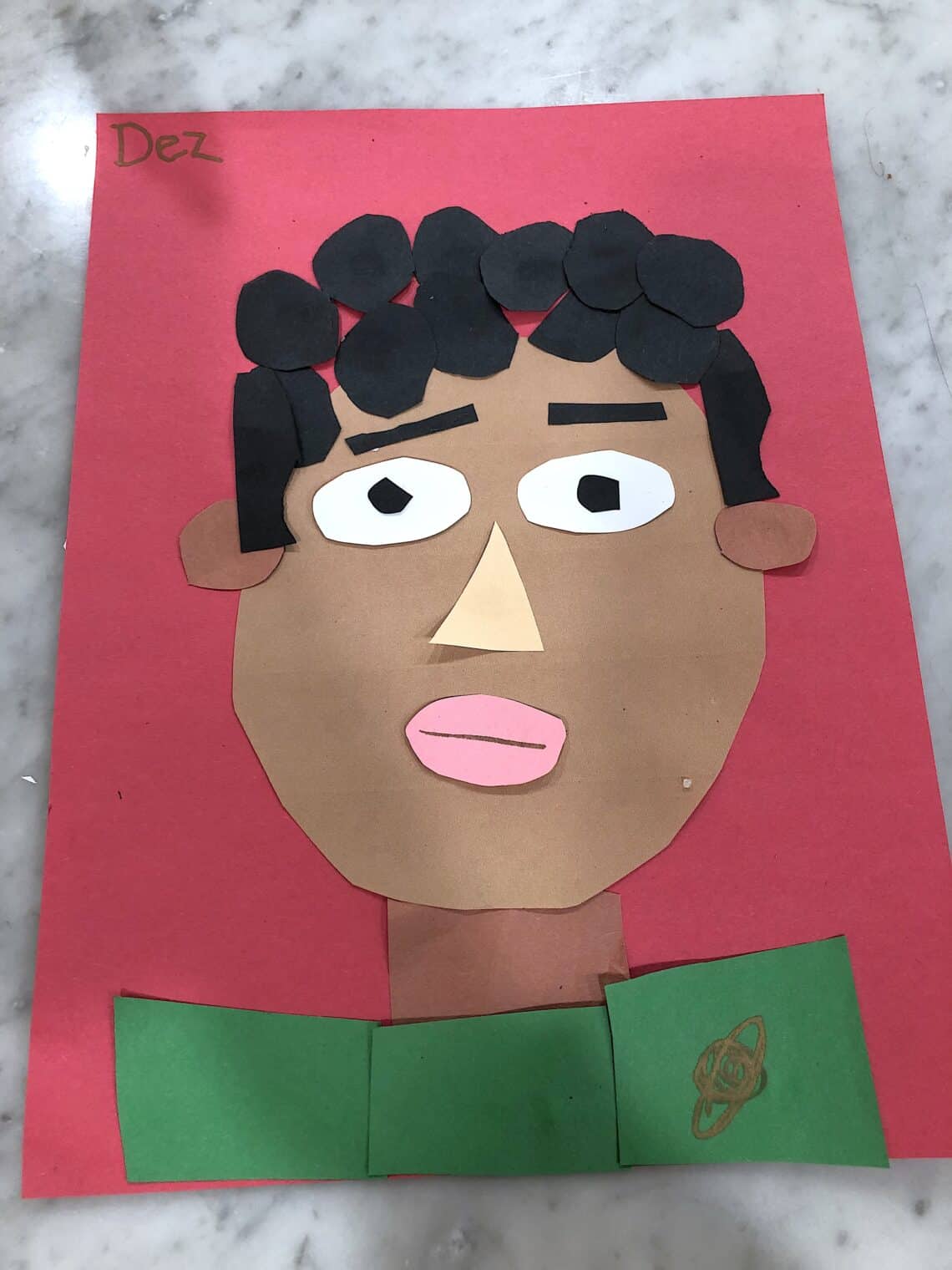 Fun & Easy Preschool Portrait Activity: Shape Self Portraits