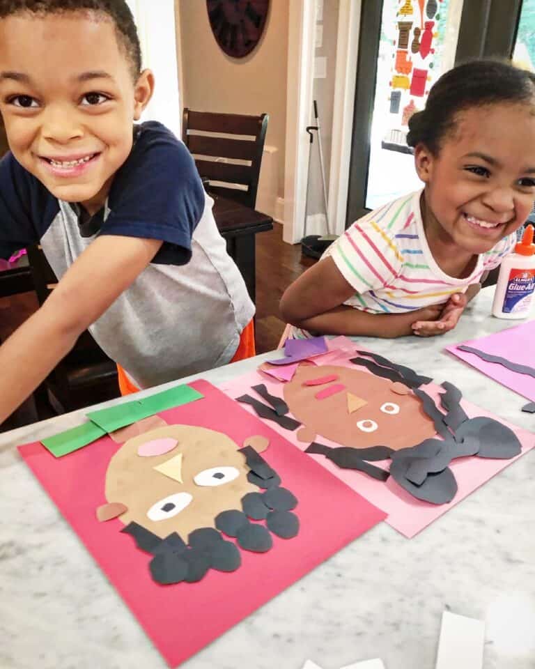 self-portrait-shape-activity-for-kids | Keep Toddlers Busy