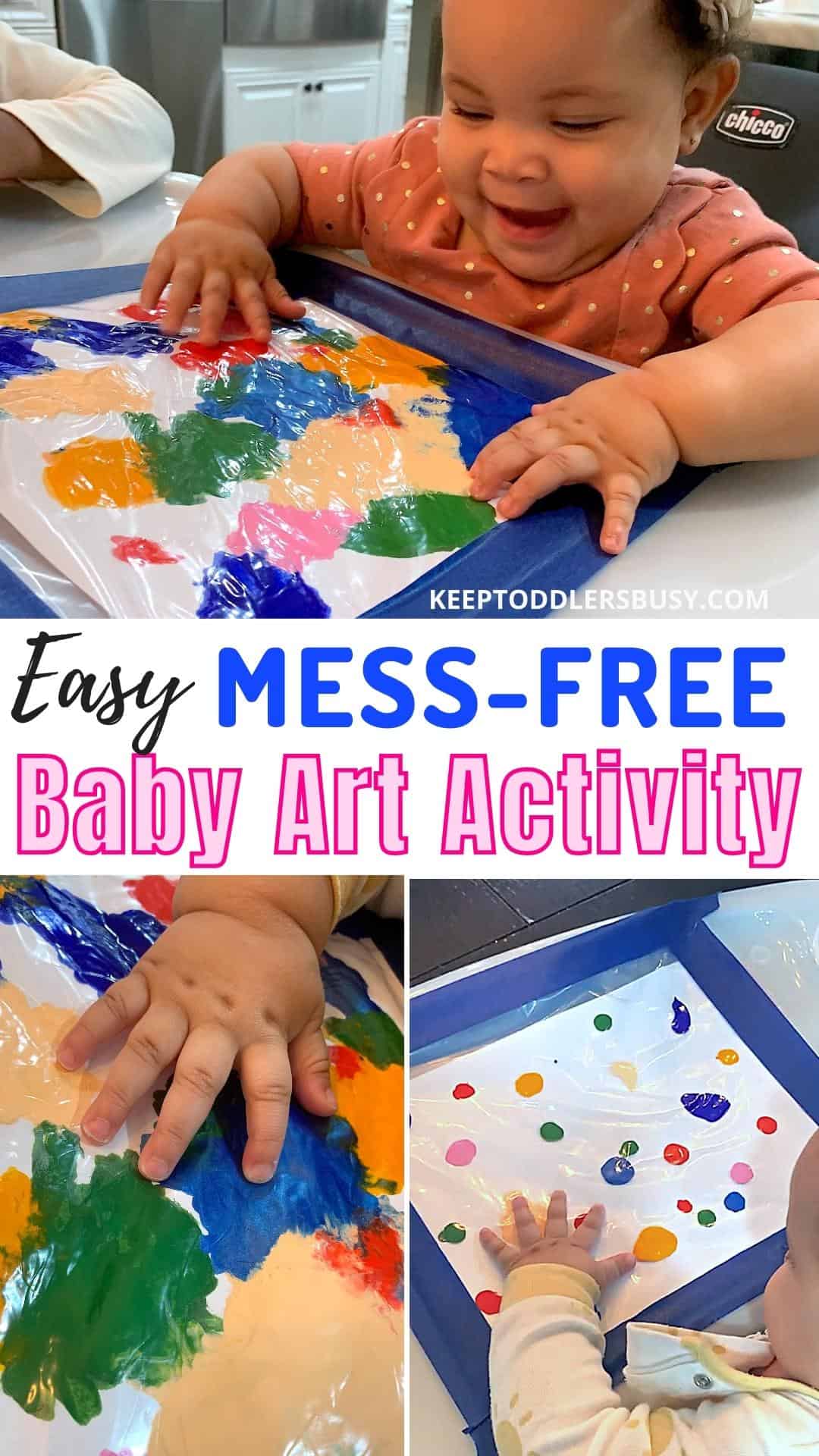 How To Entertain Your Child With Mess Free Baby Art Activities