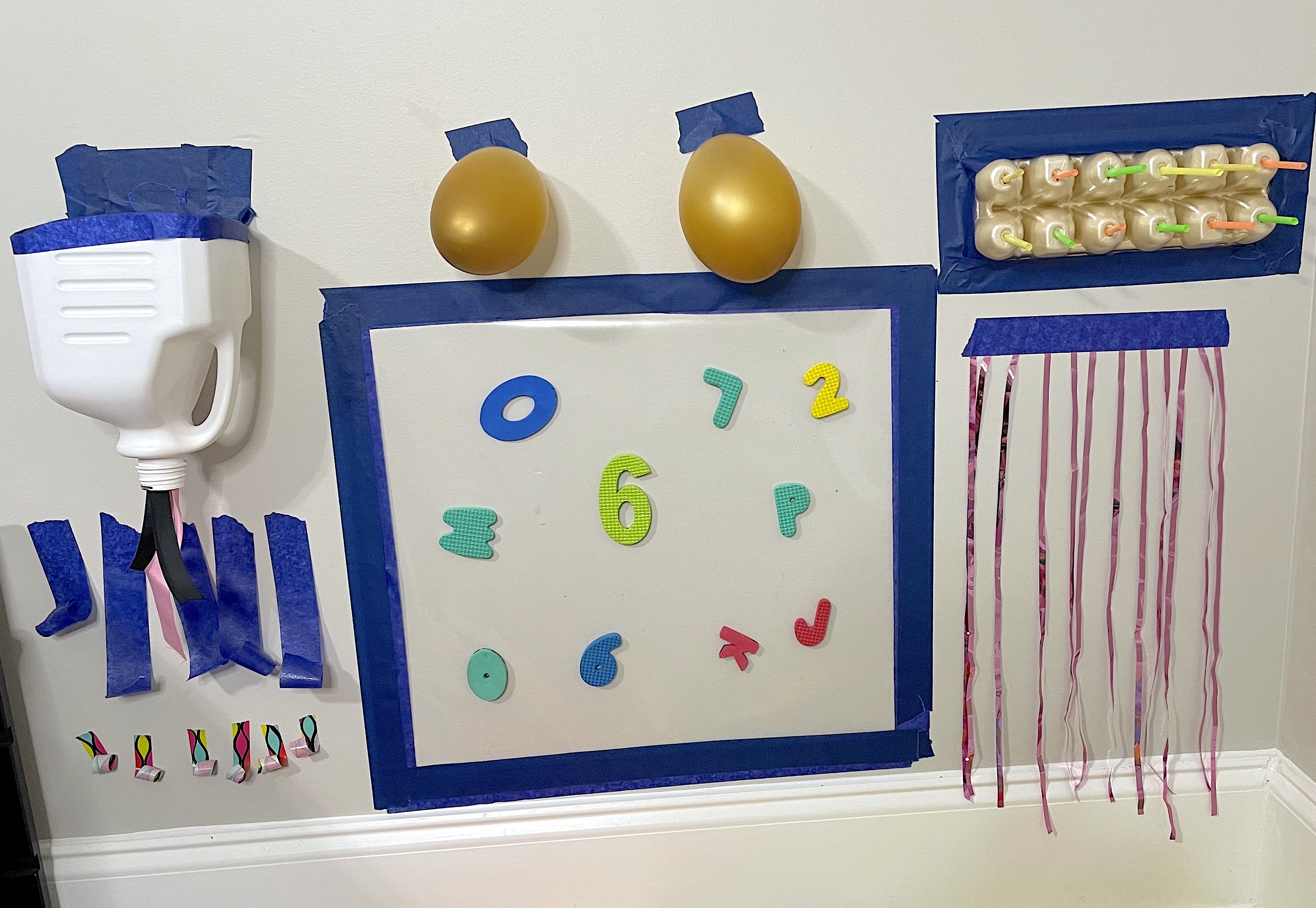 Diy sensory best sale wall for toddlers