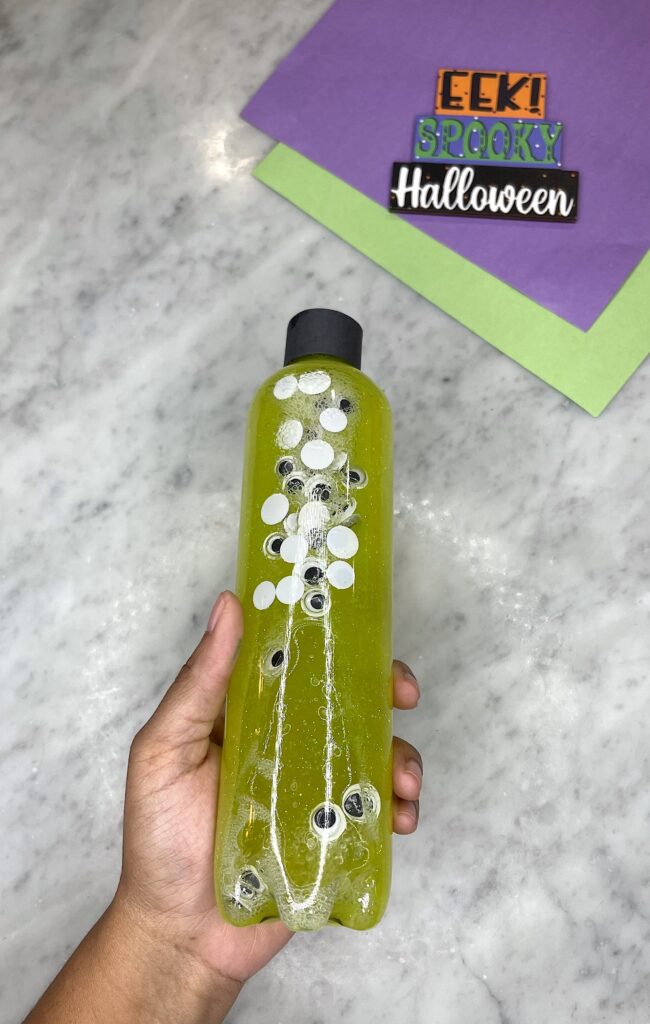 Googly Eyes Sensory Bottle, Halloween Craft