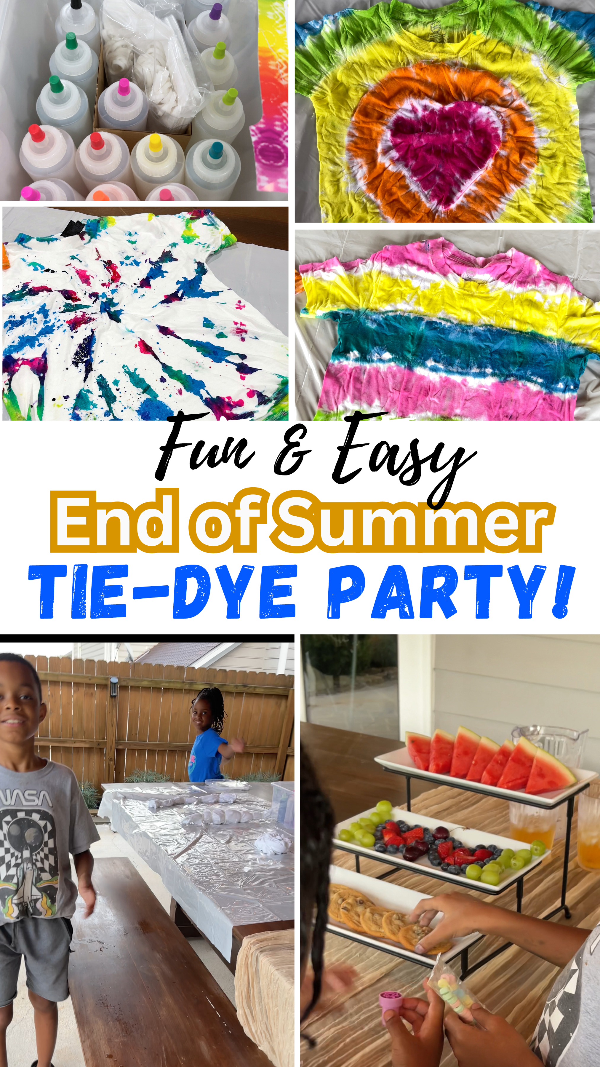 tie dye shirts party