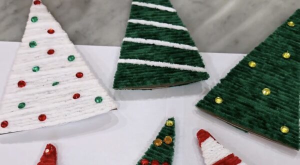 christmas tree yarn craft
